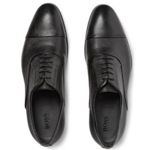 Hugo Boss Cap Toe Leather Derby Shoe